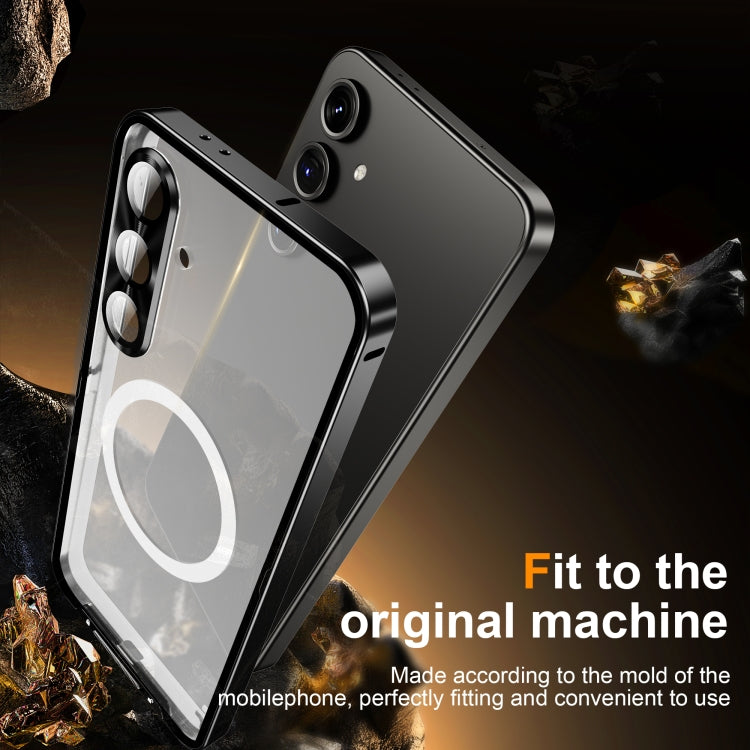 For Samsung Galaxy S24 FE 5G MagSafe Magnetic Frosted Metal Phone Case