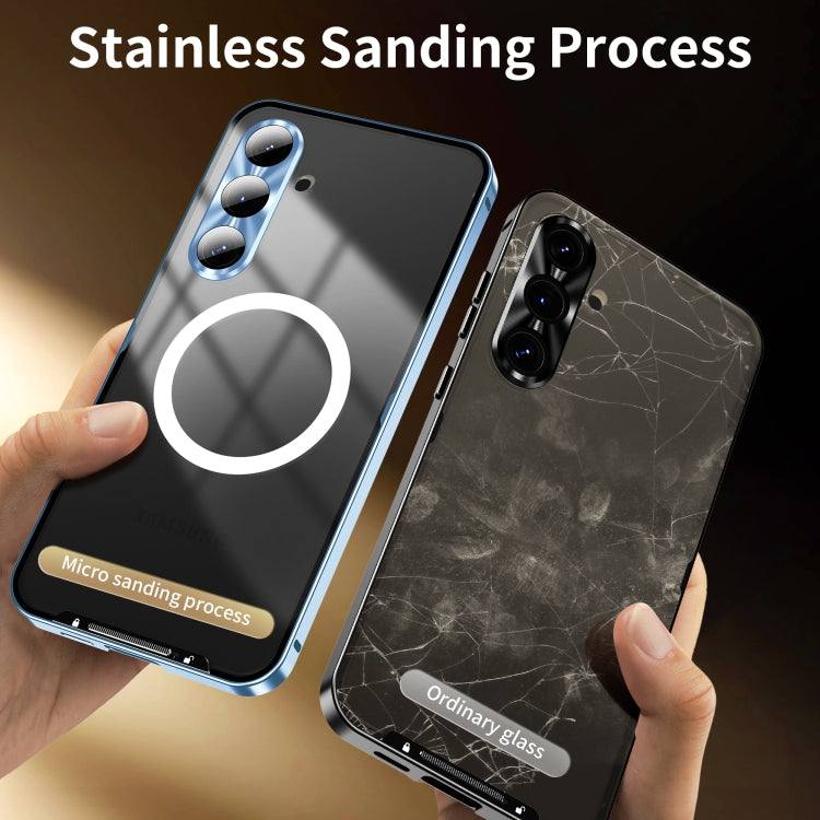 For Samsung Galaxy S24 FE 5G MagSafe Magnetic Frosted Metal Phone Case