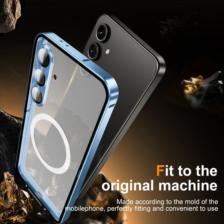 For Samsung Galaxy S24 FE 5G MagSafe Magnetic Frosted Metal Phone Case