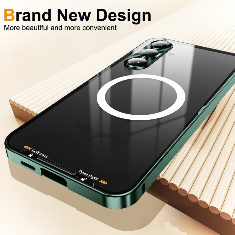 For Samsung Galaxy S24 FE 5G MagSafe Magnetic Frosted Metal Phone Case