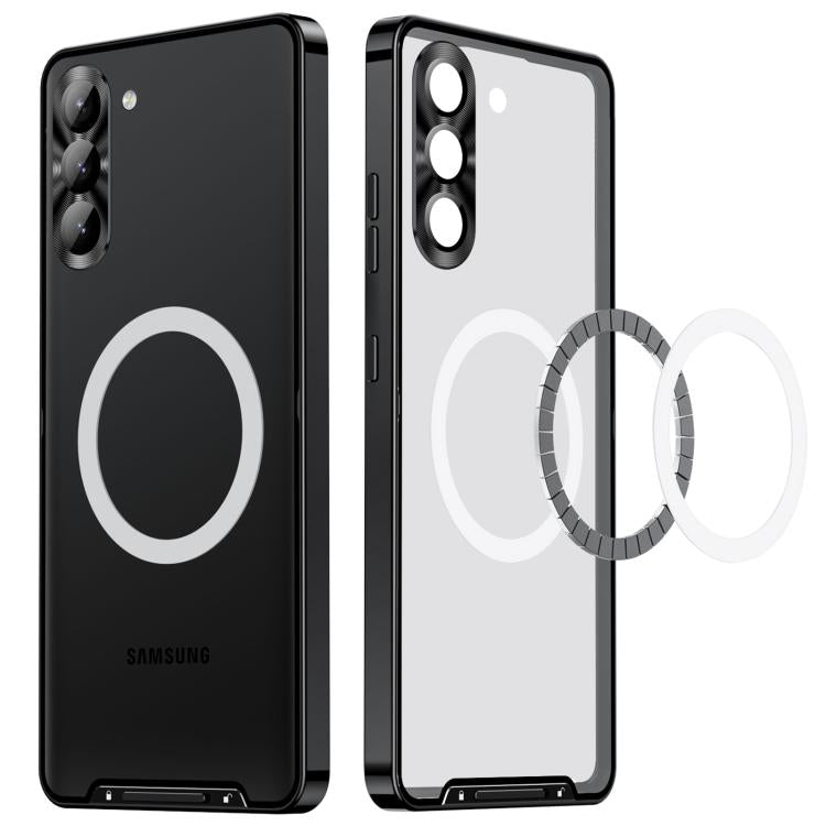 For Samsung Galaxy S25 5G MagSafe Magnetic Frosted Metal Phone Case