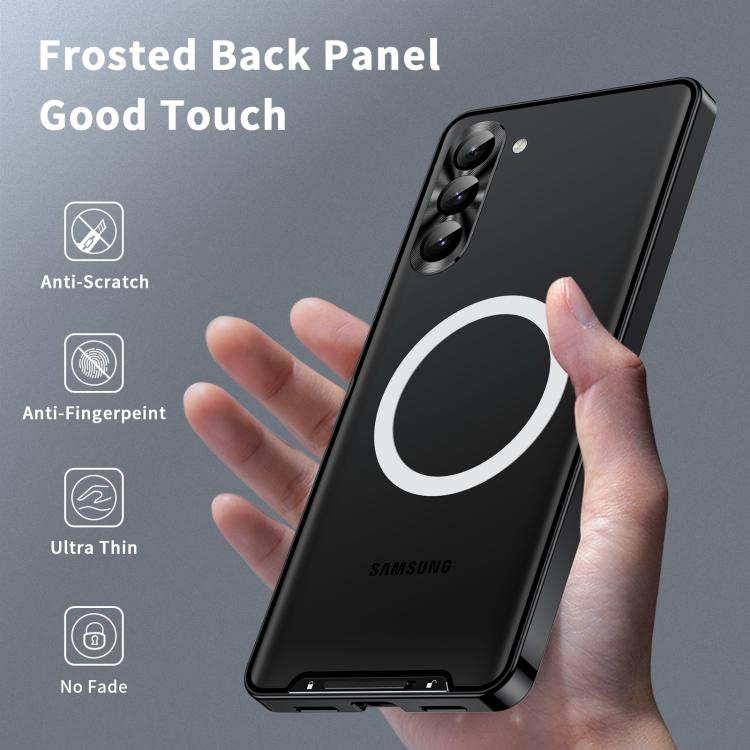 For Samsung Galaxy S25 5G MagSafe Magnetic Frosted Metal Phone Case