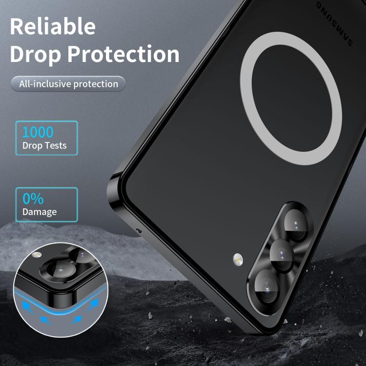For Samsung Galaxy S25 5G MagSafe Magnetic Frosted Metal Phone Case