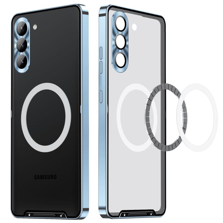 For Samsung Galaxy S25 5G MagSafe Magnetic Frosted Metal Phone Case