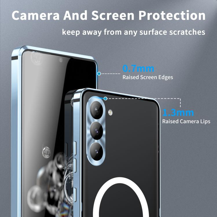 For Samsung Galaxy S25 5G MagSafe Magnetic Frosted Metal Phone Case