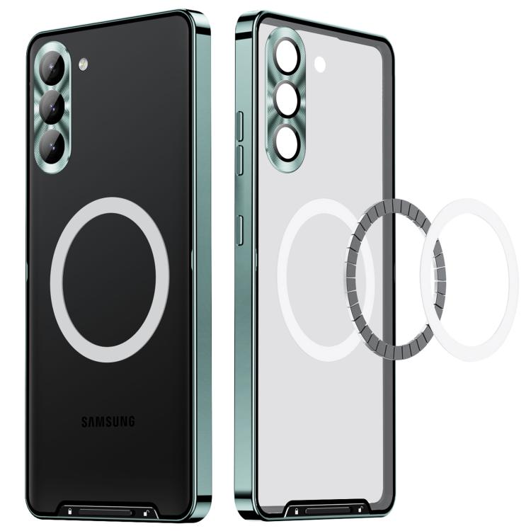 For Samsung Galaxy S25 5G MagSafe Magnetic Frosted Metal Phone Case