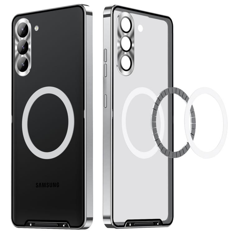 For Samsung Galaxy S25 5G MagSafe Magnetic Frosted Metal Phone Case