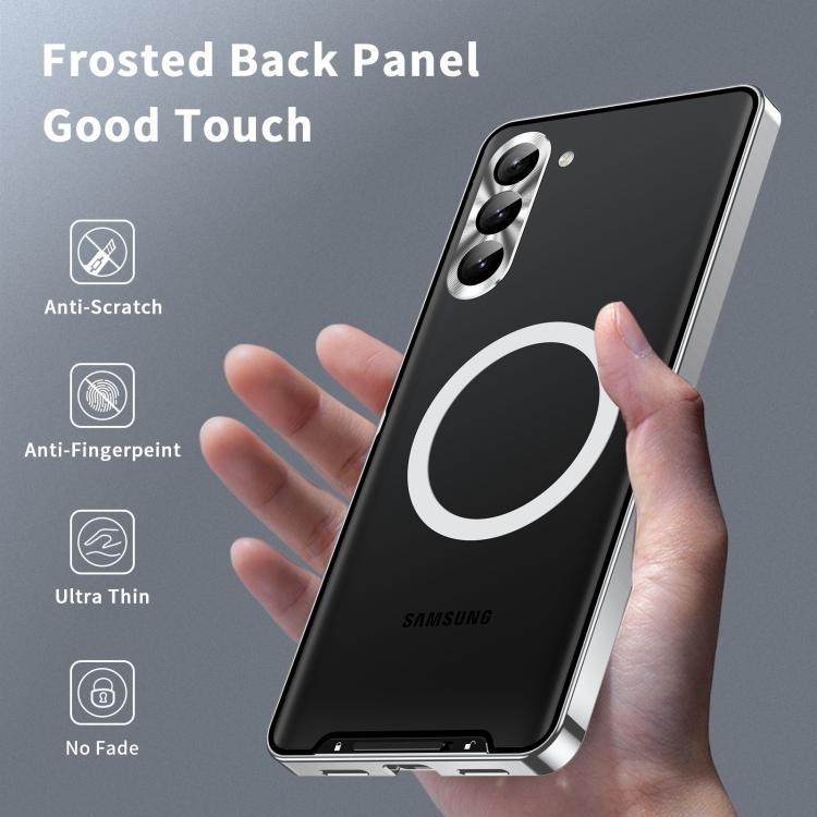 For Samsung Galaxy S25 5G MagSafe Magnetic Frosted Metal Phone Case