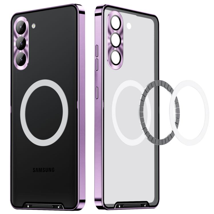 For Samsung Galaxy S25 5G MagSafe Magnetic Frosted Metal Phone Case