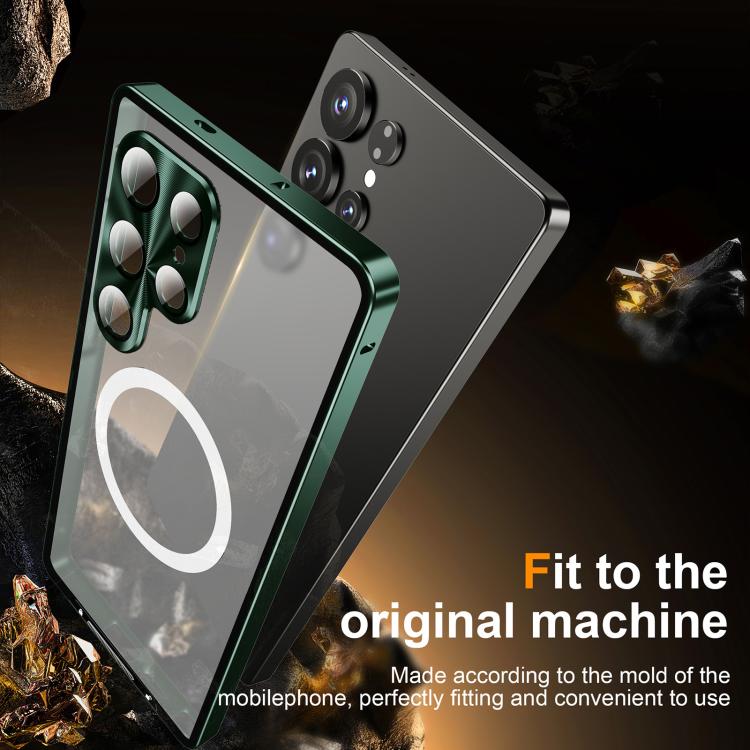 For Samsung Galaxy S25 Ultra 5G MagSafe Magnetic Frosted Metal Phone Case