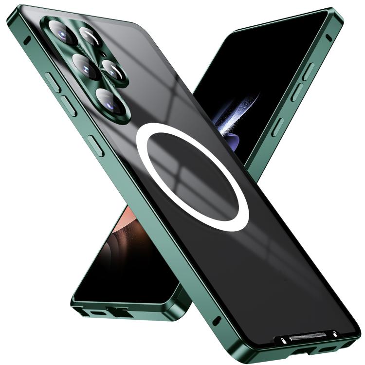 For Samsung Galaxy S25 Ultra 5G MagSafe Magnetic Frosted Metal Phone Case