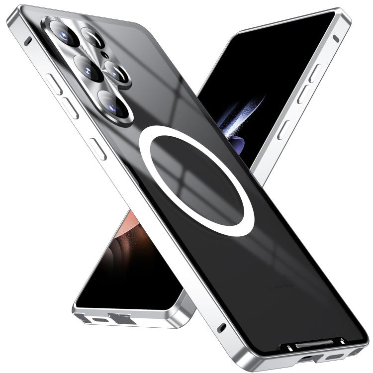 For Samsung Galaxy S25 Ultra 5G MagSafe Magnetic Frosted Metal Phone Case