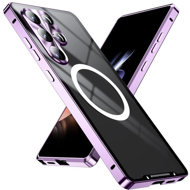 For Samsung Galaxy S25 Ultra 5G MagSafe Magnetic Frosted Metal Phone Case