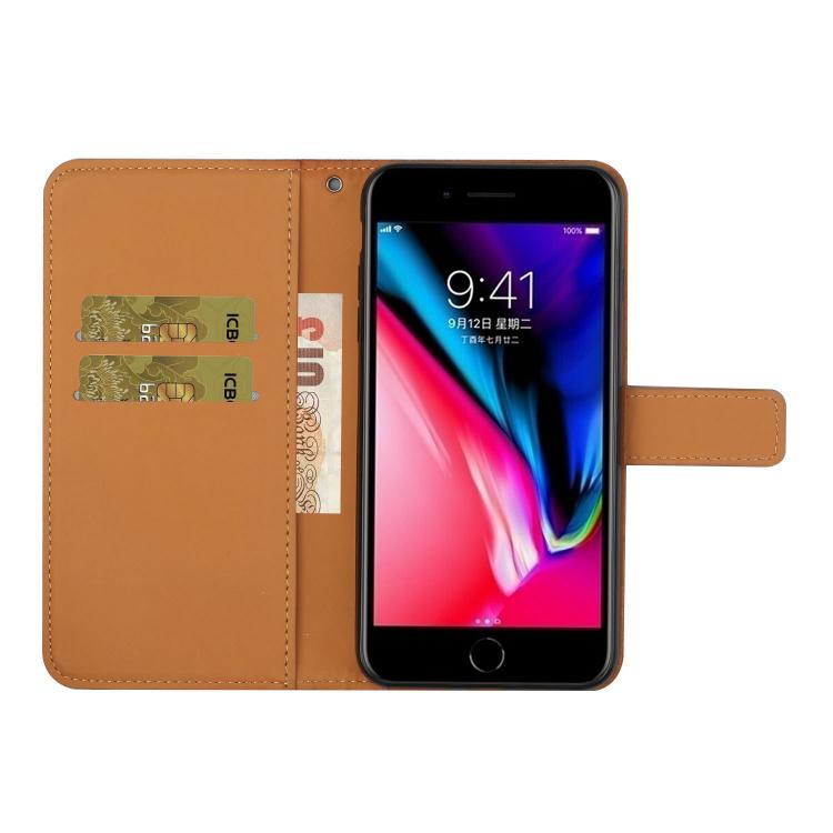 For iPhone 17e / 16e Ethnic Style Embossed Pattern Leather Phone Case