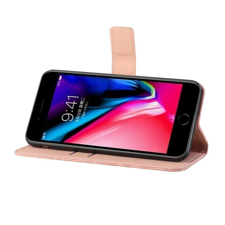 For iPhone 17e / 16e Ethnic Style Embossed Pattern Leather Phone Case