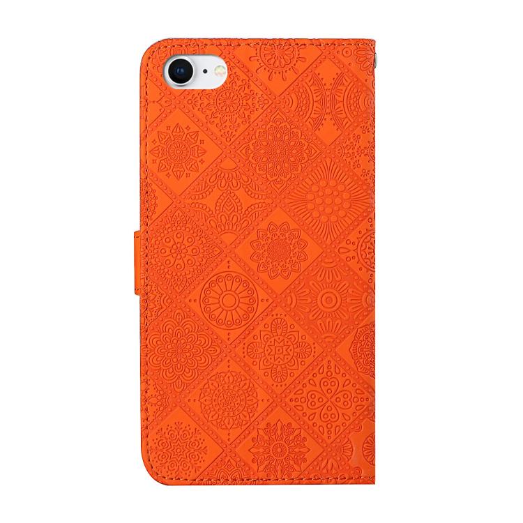 For iPhone 17e / 16e Ethnic Style Embossed Pattern Leather Phone Case