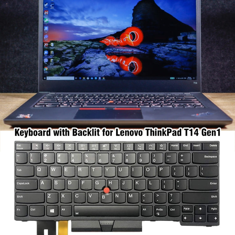 For Lenovo ThinkPad T14 Gen1 20S0 20S1 US Version Backlight Laptop Keyboard