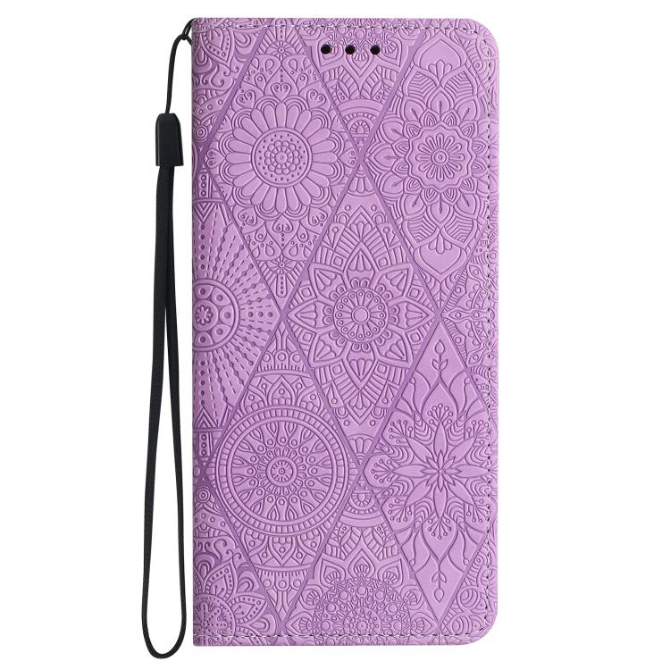 For iPhone 17 Pro Max Ethnic Embossed Adsorption Leather Phone Case