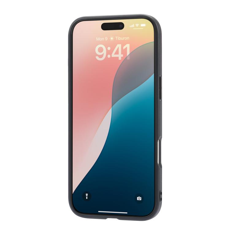 For iPhone Air Calfskin Card Slot TPU Hybrid PU Phone Case