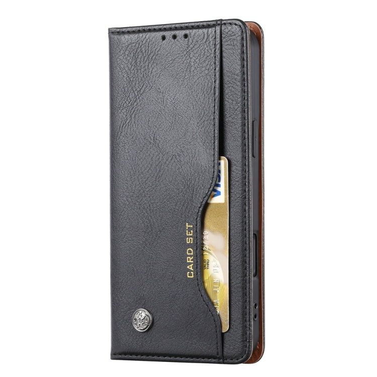 For iPhone 16 Pro Max Knead Skin Texture Flip Leather Phone Case