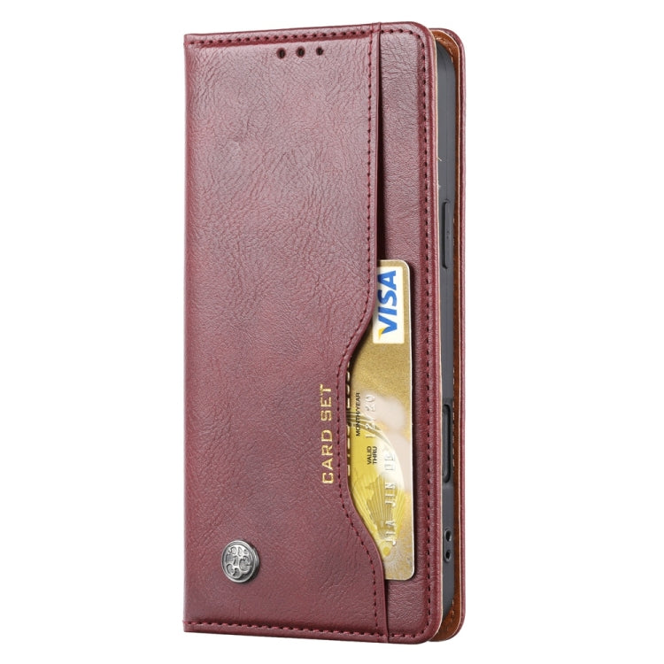 For iPhone 16 Pro Max Knead Skin Texture Flip Leather Phone Case