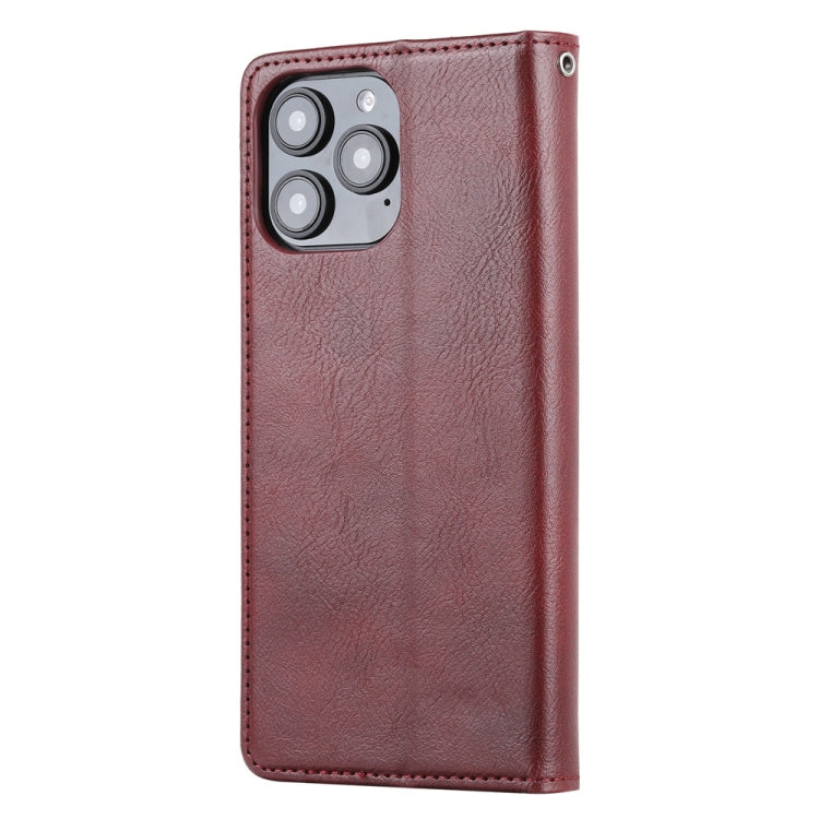 For iPhone 16 Pro Max Knead Skin Texture Flip Leather Phone Case