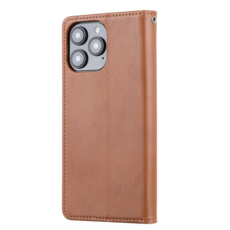 For iPhone 16 Pro Knead Skin Texture Flip Leather Phone Case