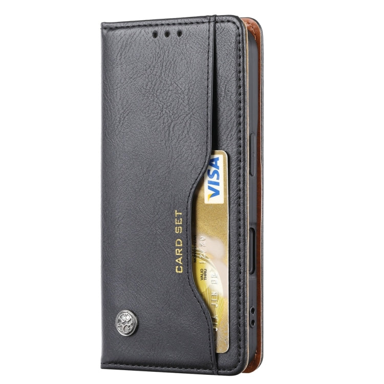 For iPhone 16 Plus Knead Skin Texture Flip Leather Phone Case