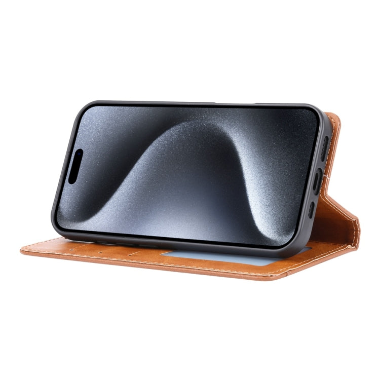 For iPhone 16 Plus Knead Skin Texture Flip Leather Phone Case