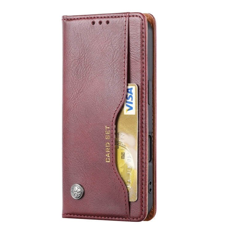 For iPhone 16 Knead Skin Texture Flip Leather Phone Case