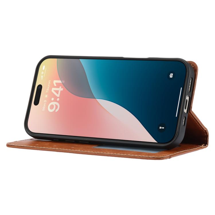 For iPhone 17 Pro Knead Skin Texture Flip Leather Phone Case
