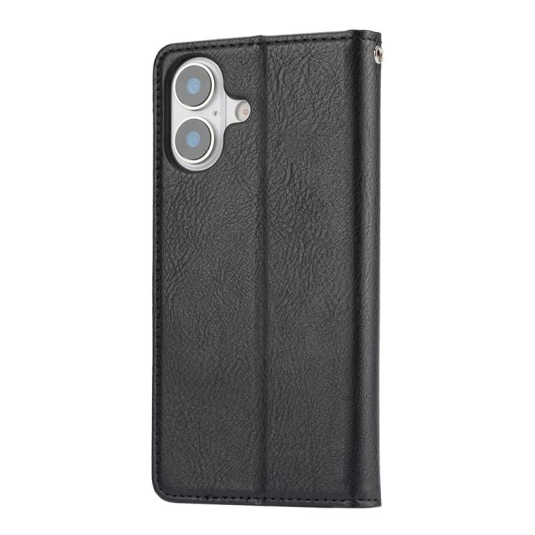 For iPhone 17 Knead Skin Texture Flip Leather Phone Case