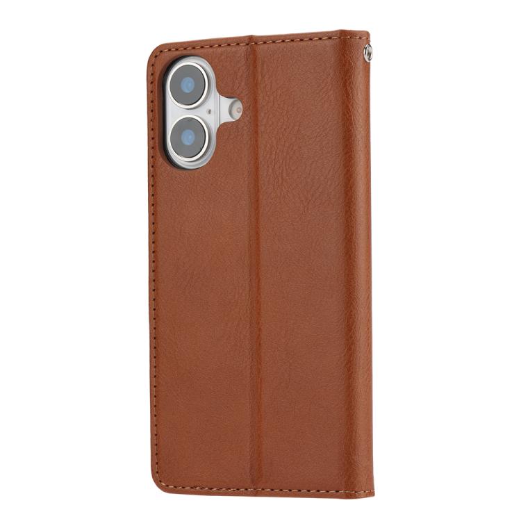 For iPhone 17 Knead Skin Texture Flip Leather Phone Case