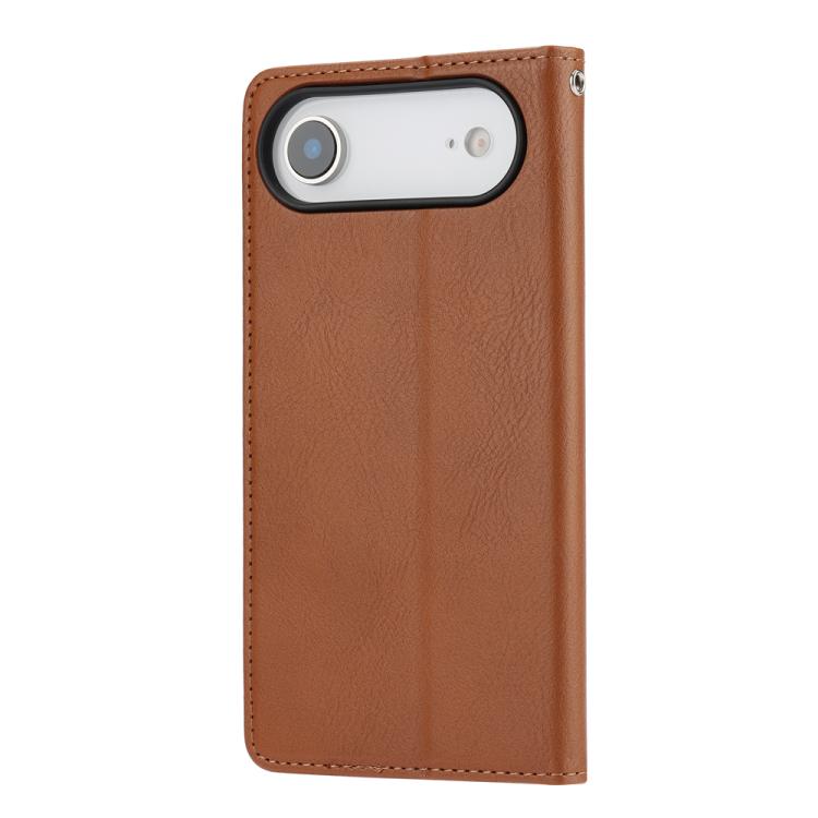 For iPhone Air Knead Skin Texture Flip Leather Phone Case
