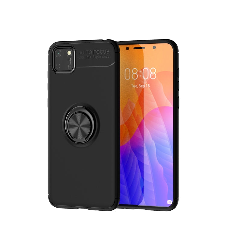 For Huawei Y5P Lenuo Shockproof TPU Protective Case with Invisible Holder