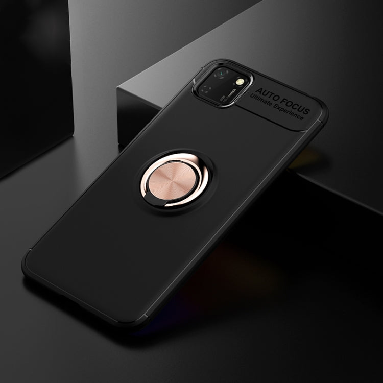 For Huawei Y5P Lenuo Shockproof TPU Protective Case with Invisible Holder