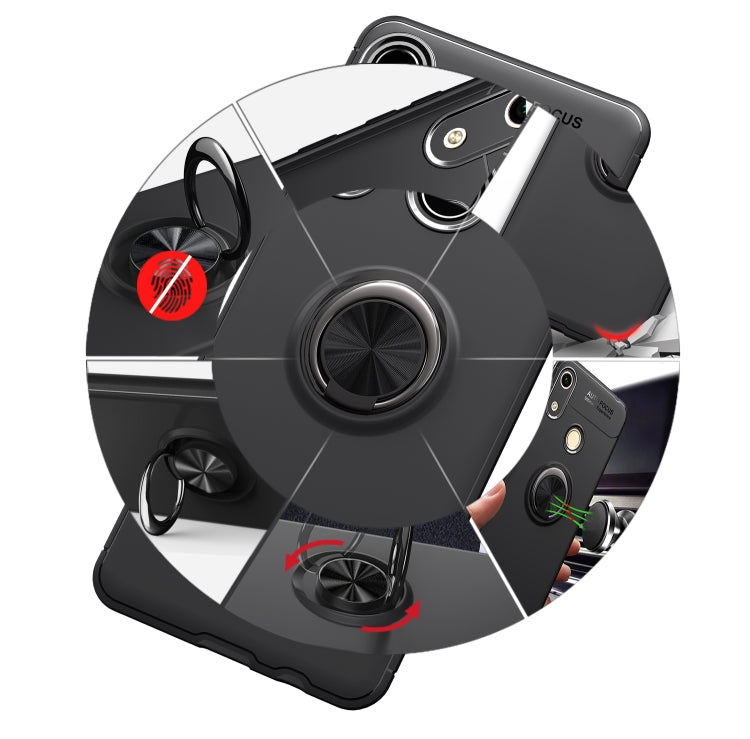 For Huawei Y6P Lenuo Shockproof TPU Protective Case with Invisible Holder