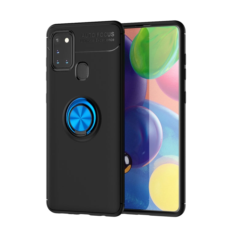 For Samsung Galaxy A21s Lenuo Shockproof TPU Protective Case with Invisible Holder