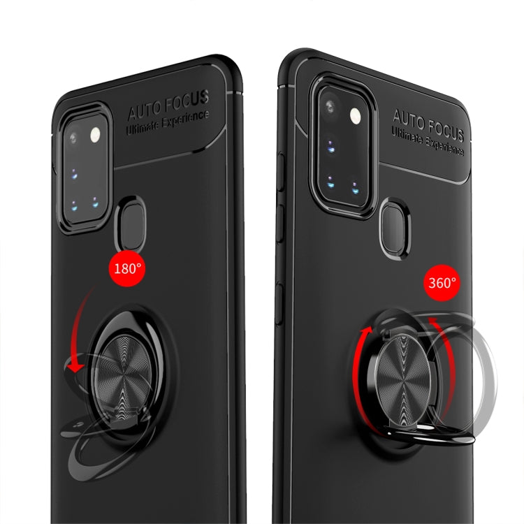 For Samsung Galaxy A21s Lenuo Shockproof TPU Protective Case with Invisible Holder