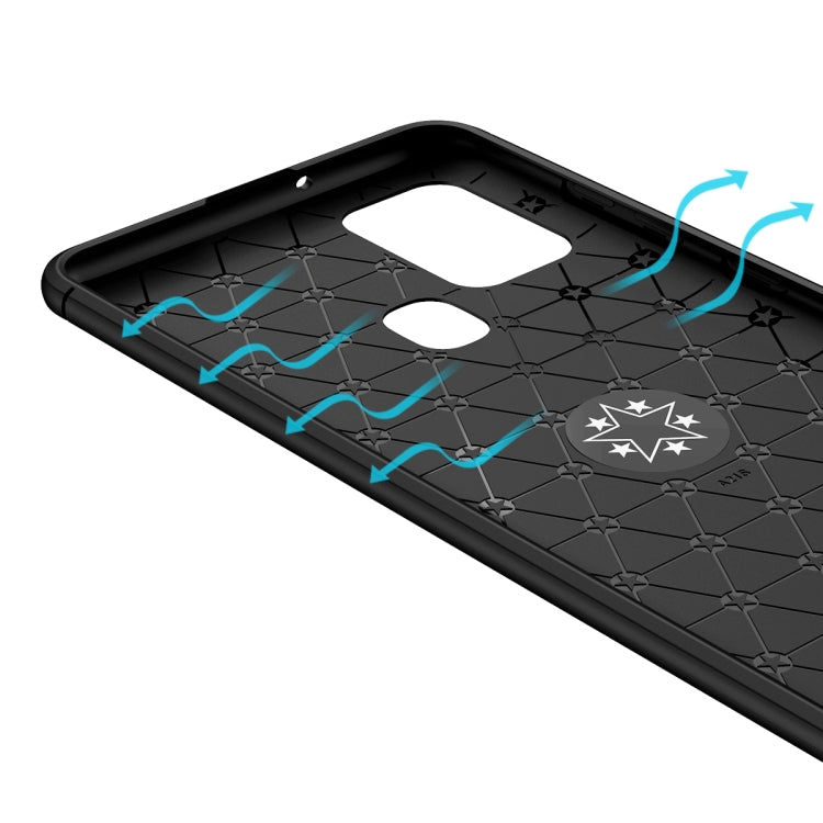 For Samsung Galaxy A21s Lenuo Shockproof TPU Protective Case with Invisible Holder