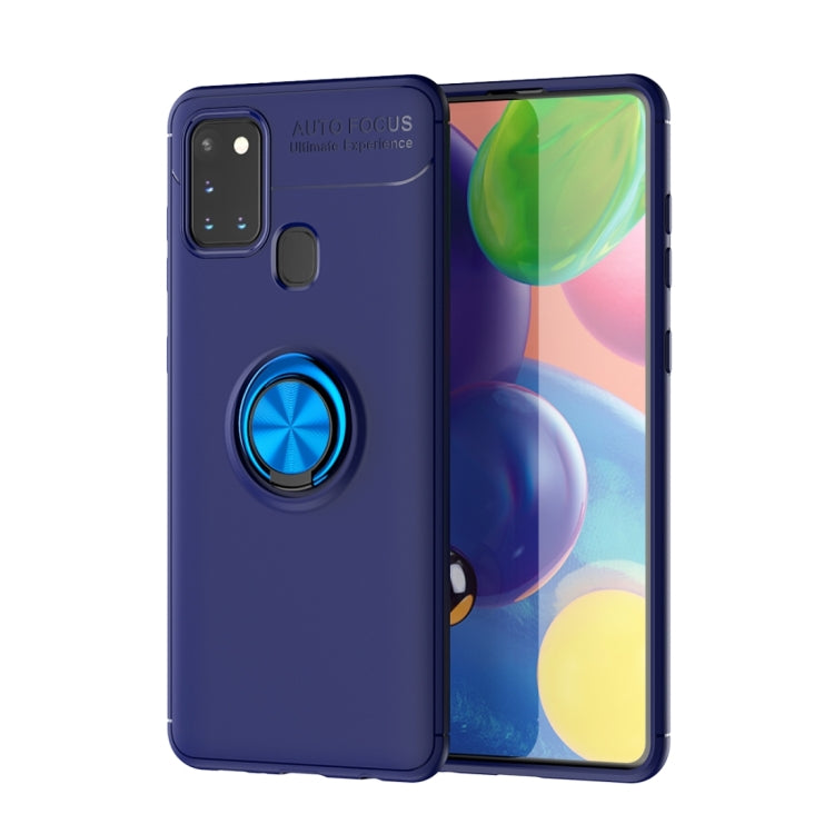 For Samsung Galaxy A21s Lenuo Shockproof TPU Protective Case with Invisible Holder