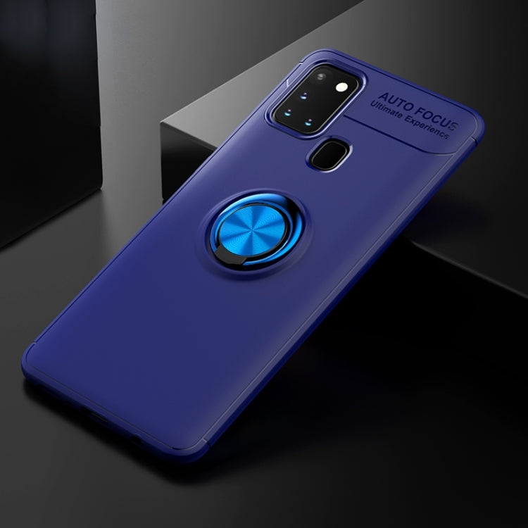 For Samsung Galaxy A21s Lenuo Shockproof TPU Protective Case with Invisible Holder