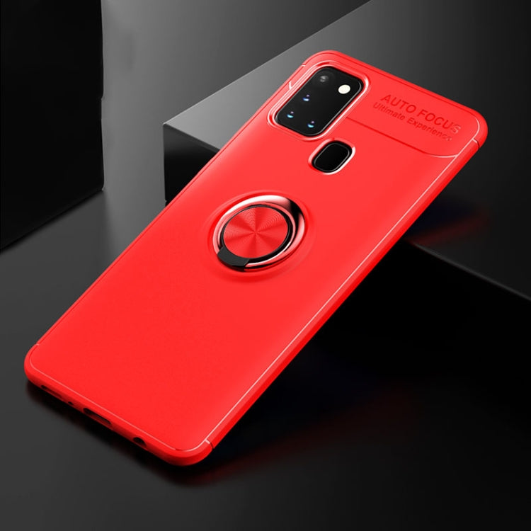 For Samsung Galaxy A21s Lenuo Shockproof TPU Protective Case with Invisible Holder