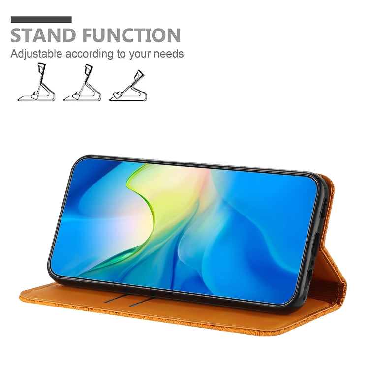 For Samsung Galaxy S23 FE 5G Ethnic Embossed Adsorption Leather Phone Case