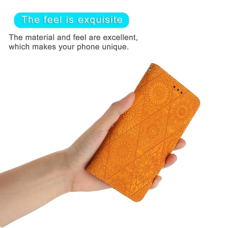 For Samsung Galaxy S23 FE 5G Ethnic Embossed Adsorption Leather Phone Case
