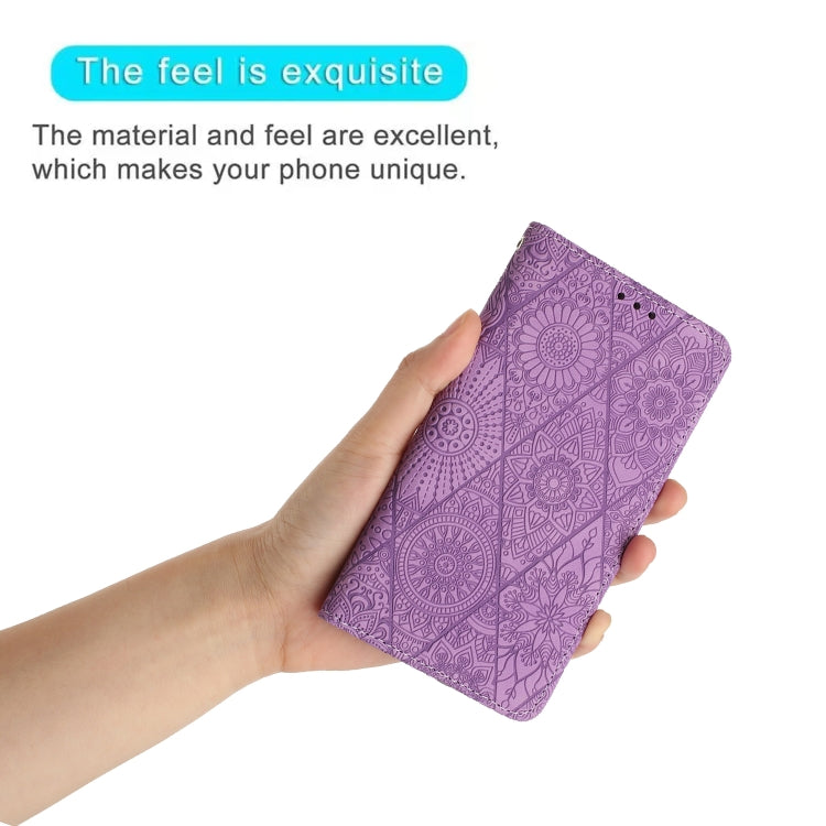 For Samsung Galaxy S23 FE 5G Ethnic Embossed Adsorption Leather Phone Case