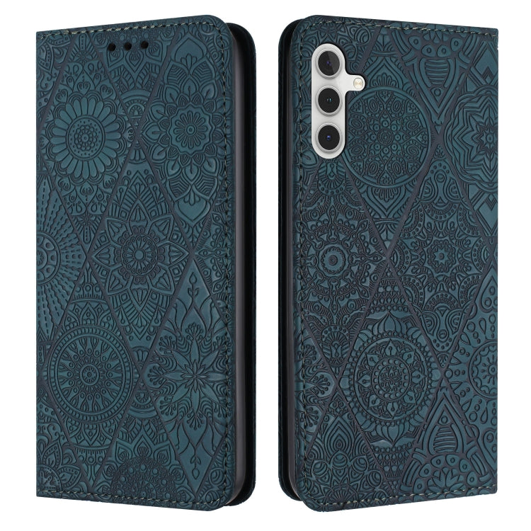 For Samsung Galaxy S23 FE 5G Ethnic Embossed Adsorption Leather Phone Case