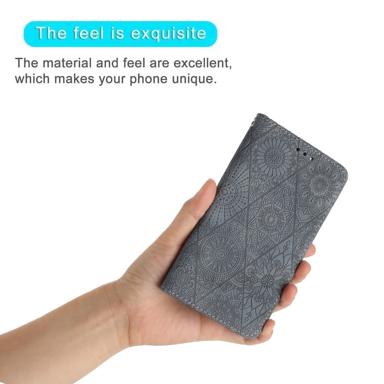 For Samsung Galaxy S23 FE 5G Ethnic Embossed Adsorption Leather Phone Case