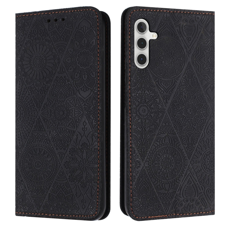 For Samsung Galaxy S23 FE 5G Ethnic Embossed Adsorption Leather Phone Case