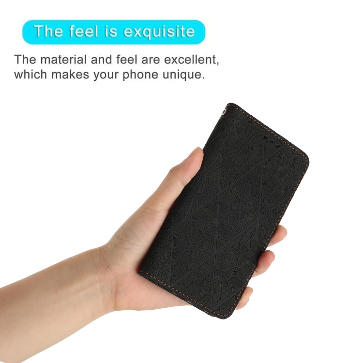 For Samsung Galaxy S23 FE 5G Ethnic Embossed Adsorption Leather Phone Case